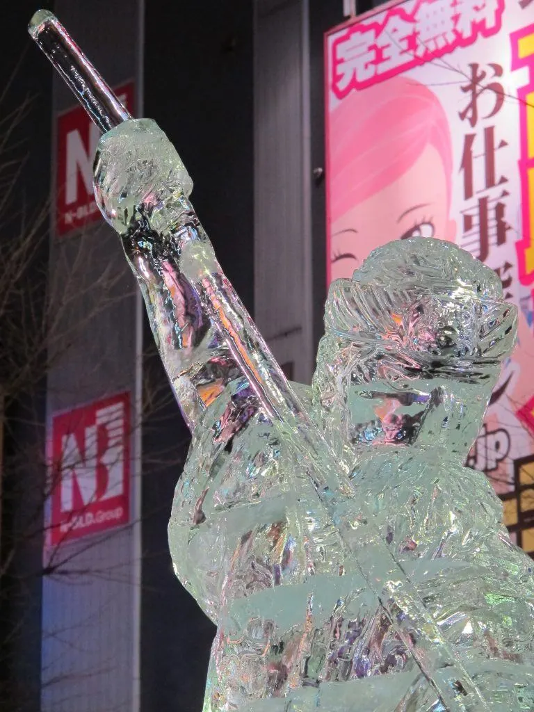 Sapporo Yuki Matsuri Ice Sculpture, Hokkaido, Japan.