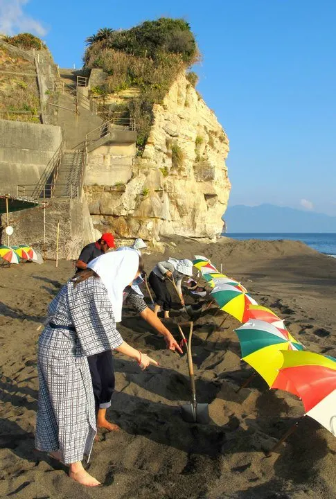 Ibusuki Sand Baths, Kyushu, Japan