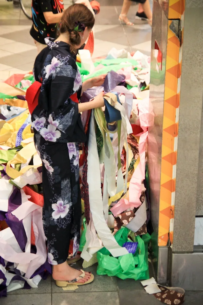 The festival's over - searching for the best paper finds, Tanabata Festival, Sendai, Japan