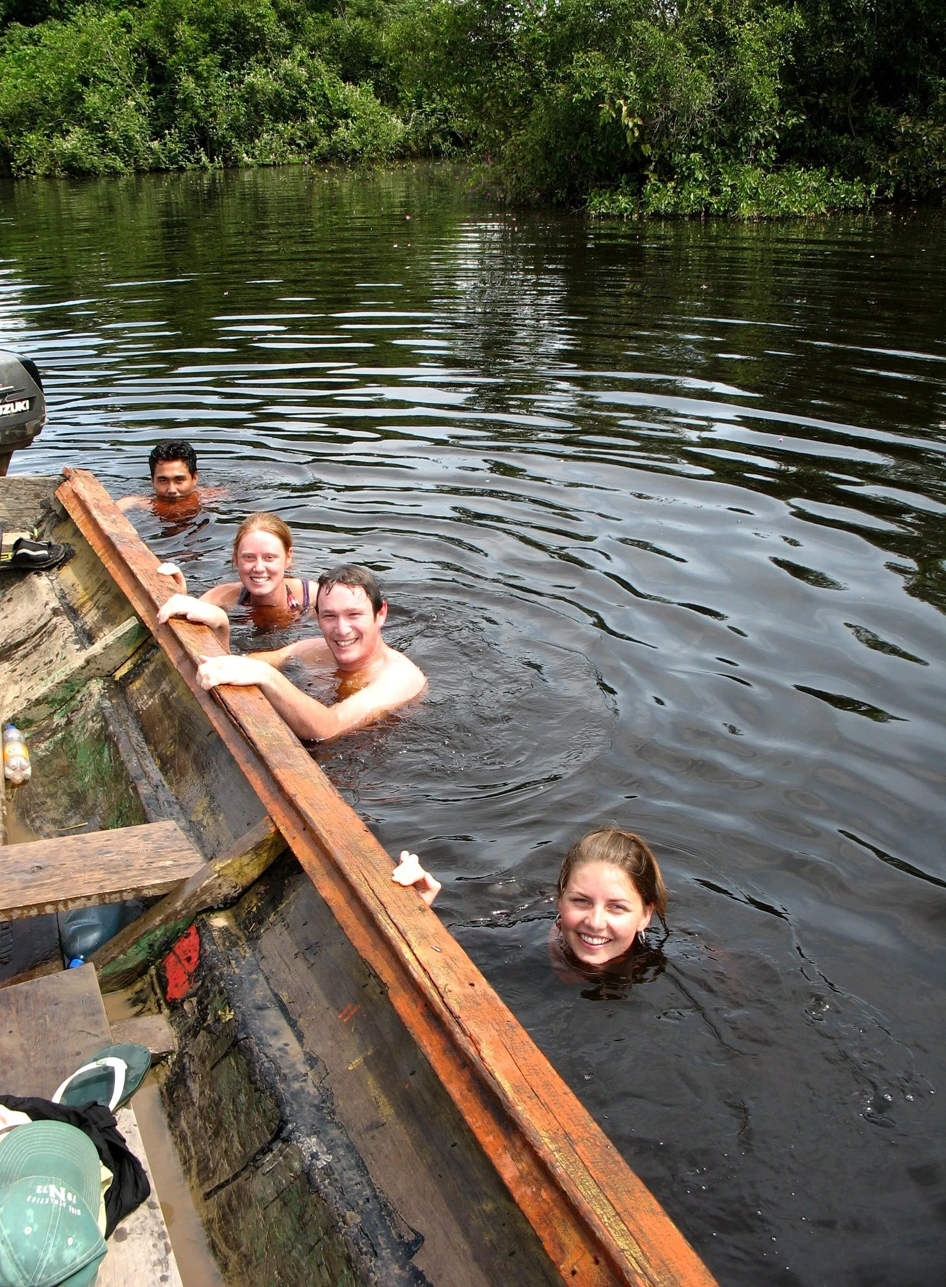 Swimming with pink dolphins in the Amazon, Bolivia