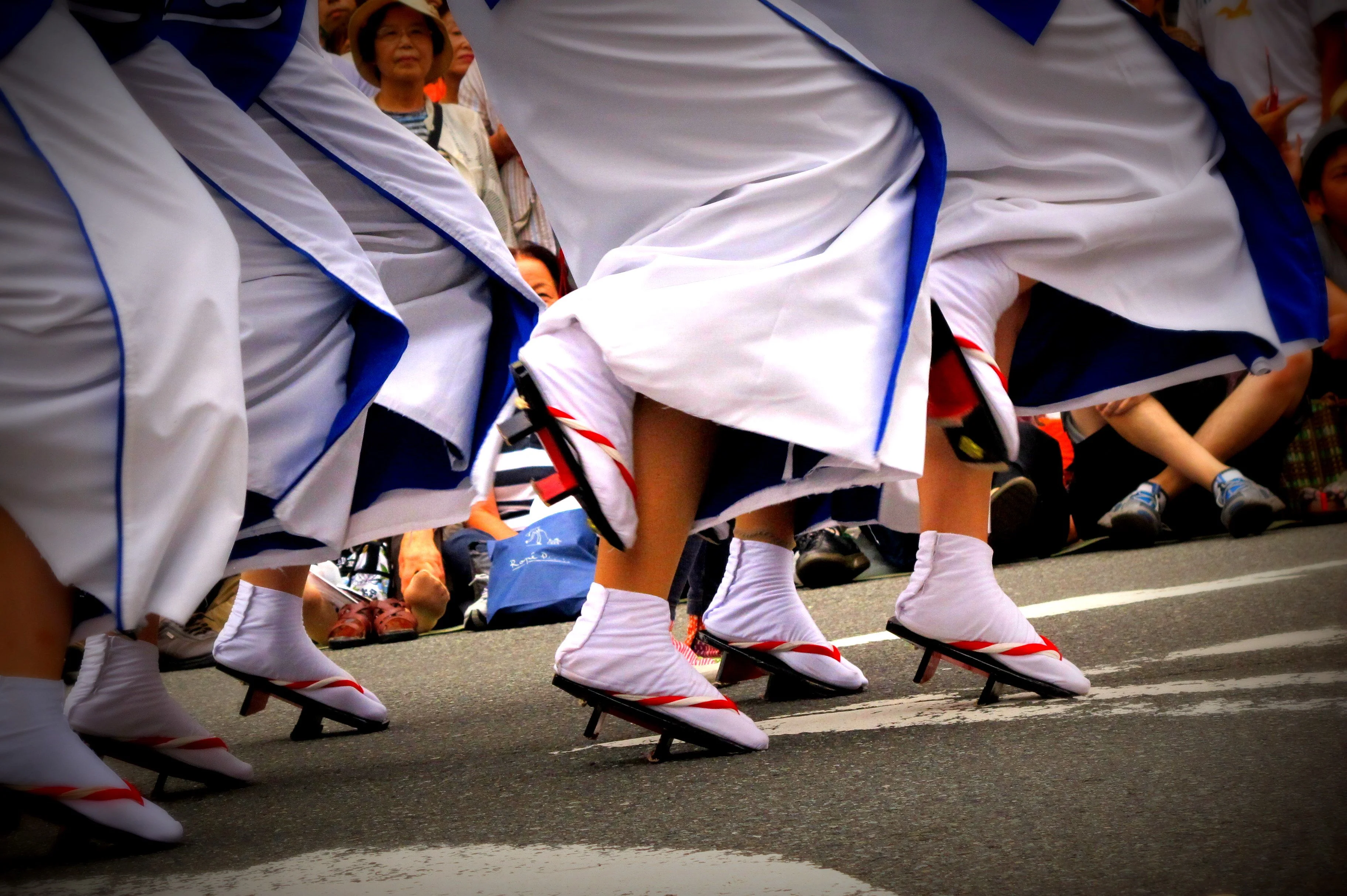 Dance steps, Koenji Awa Odori Festival, Tokyo, Japan