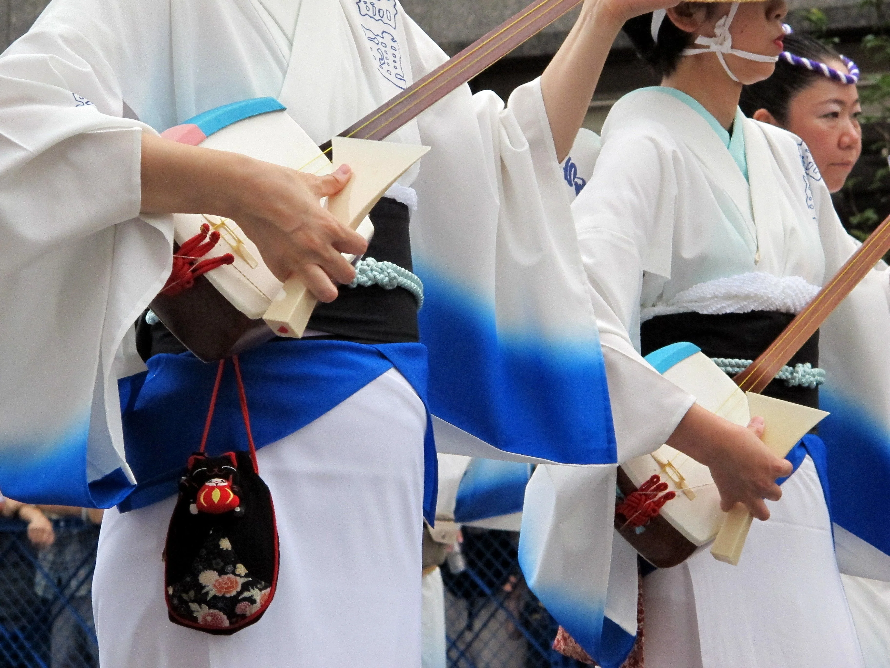 Musical instruments, Koenji Awa Odori Festival, Tokyo, Japan