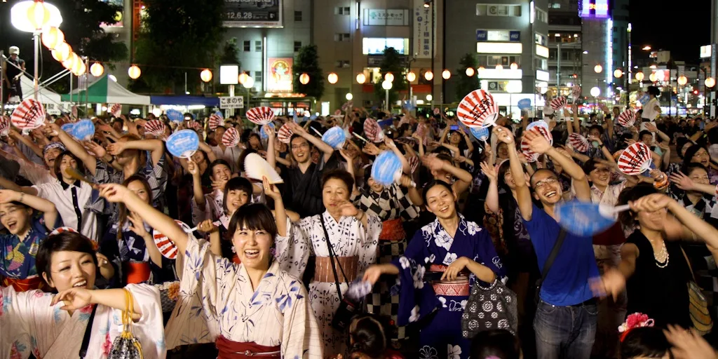 New Bon Odori, Ikebukuro, Tokyo, Japan