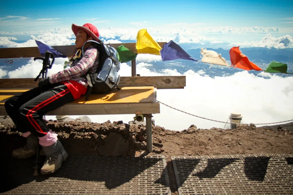 Climbing Mt. Fuji, Japan