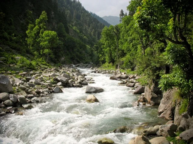 The River, Himalayas, Kashmir, India