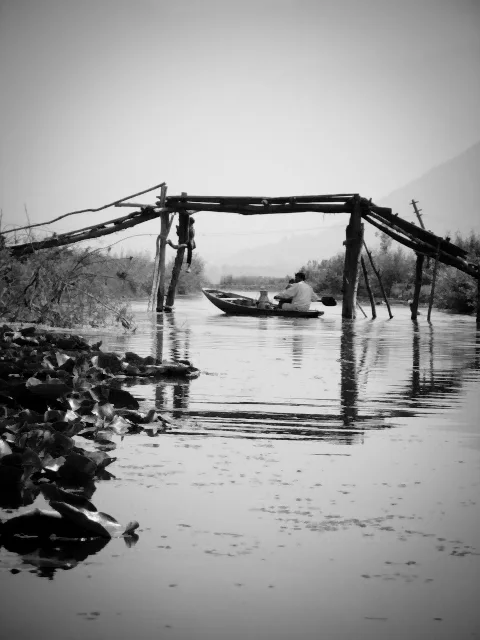 The water trek, Srinagar, Kashmir, India