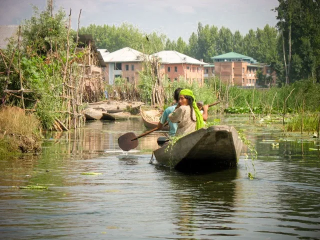 The water trek, Srinagar, Kashmir, India