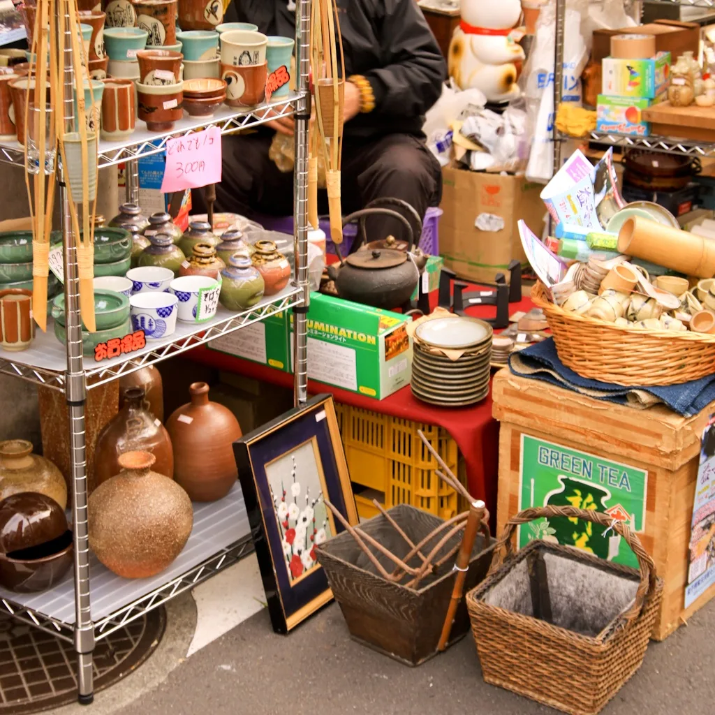 Setagaya Boroichi, stalls, flea market, Tokyo