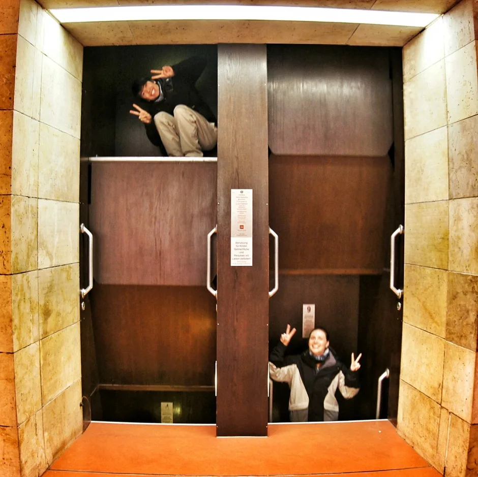 Paternoster elevator, Stuttgart, Germany