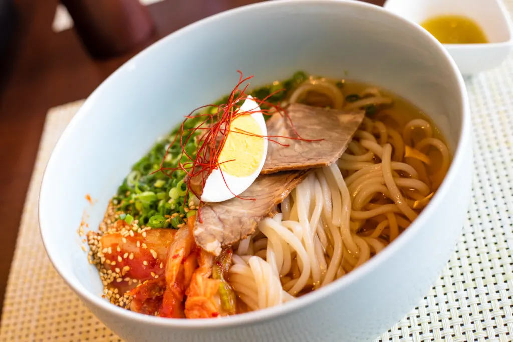 The signature Beppu Reimen on offer at local restaurant, Ikkyu no Namida.