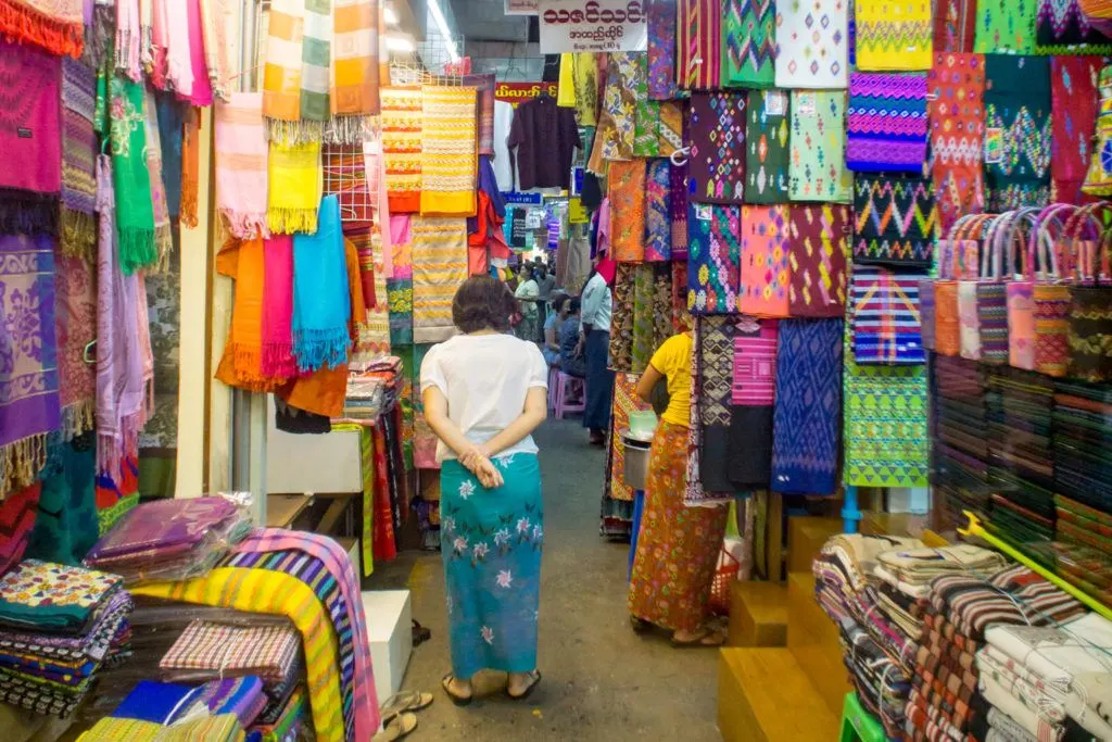 Bogyoke Aung San Market Yangon Myanmar