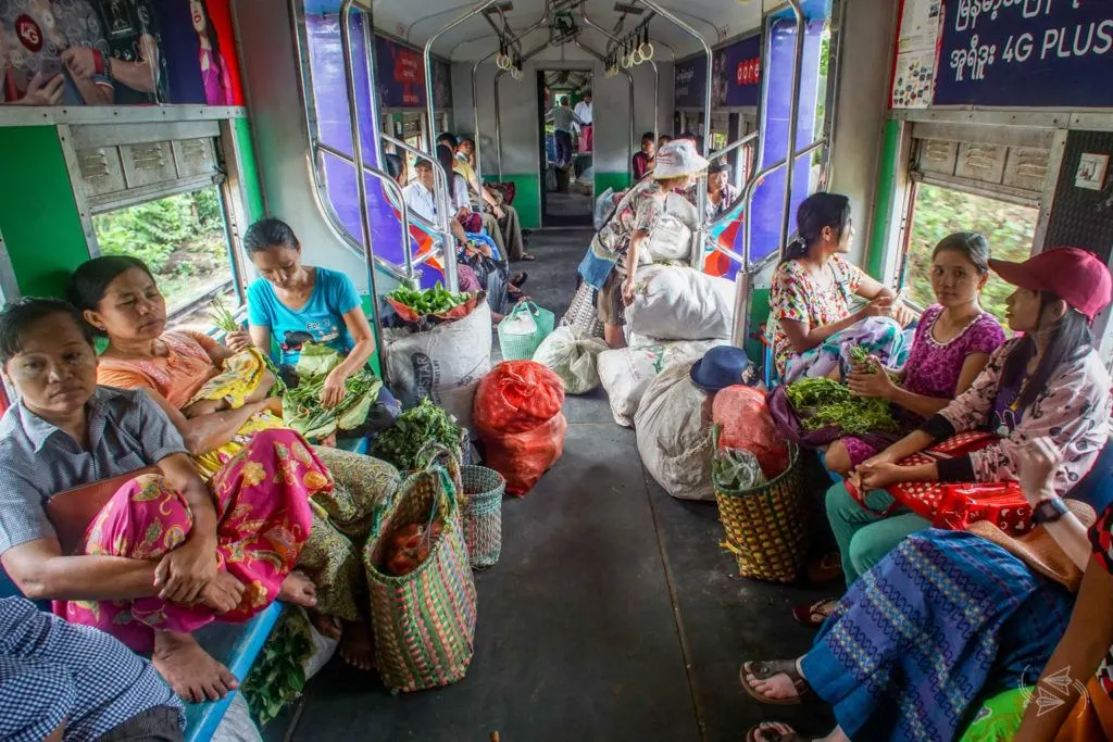 City Circular Train Yangon Myanmar