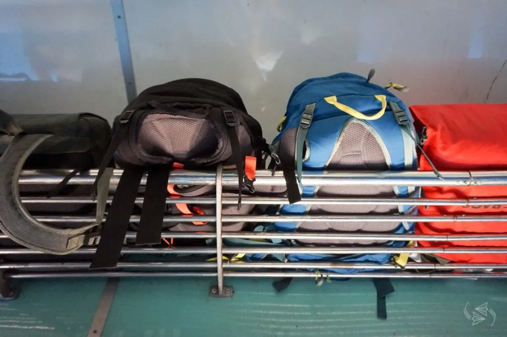 Luggage racks Train Yangon to Thazi Myanmar