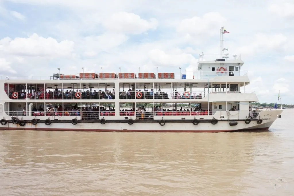 Pansodan Ferry to Dalla Yangon Myanmar