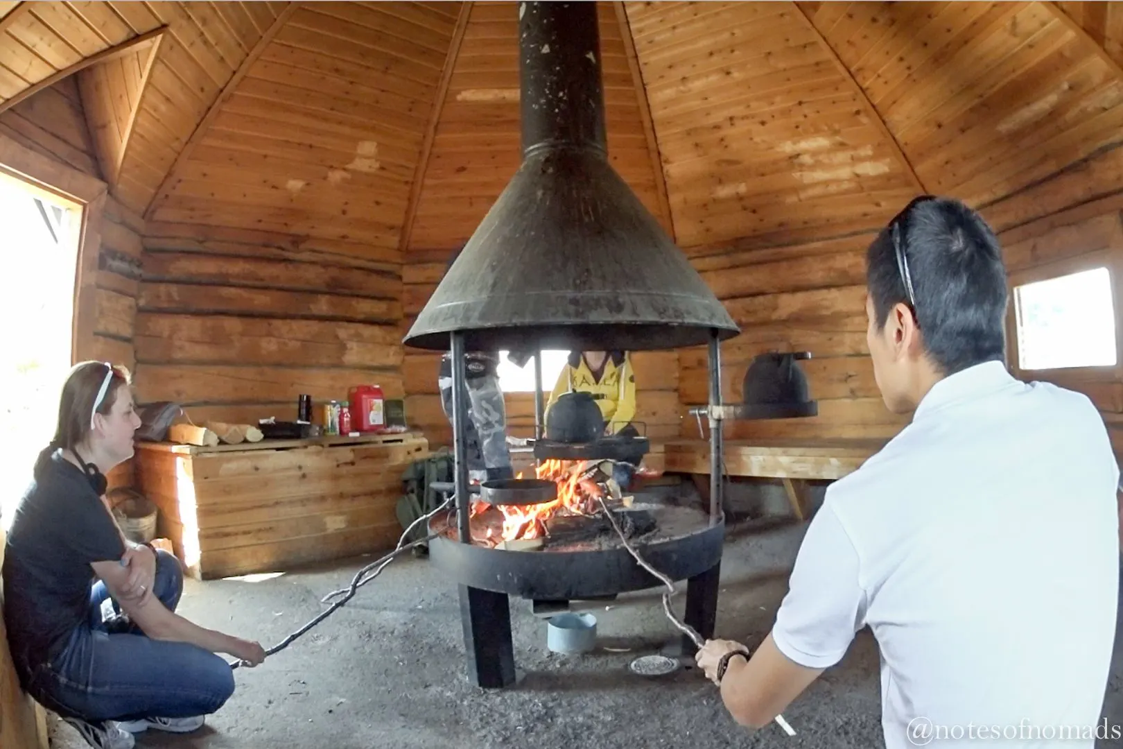 Camp cooking, Salla, Finland