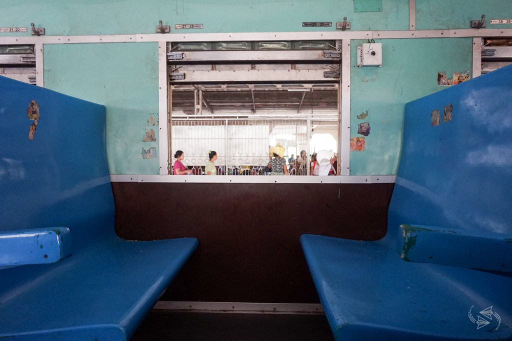 Ordinary class seats Yangon to Thazi Myanmar