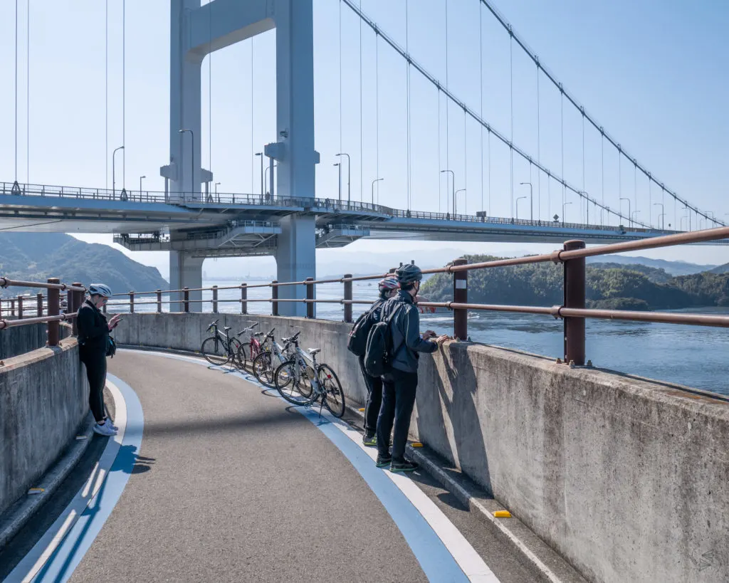 bicycle path on the shimanami kaido