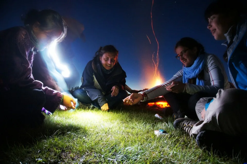 Cards by fire light