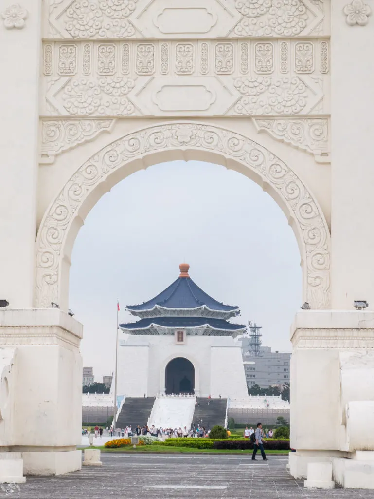Chiang Kai-Shek Memorial Hall through Liberty Gate