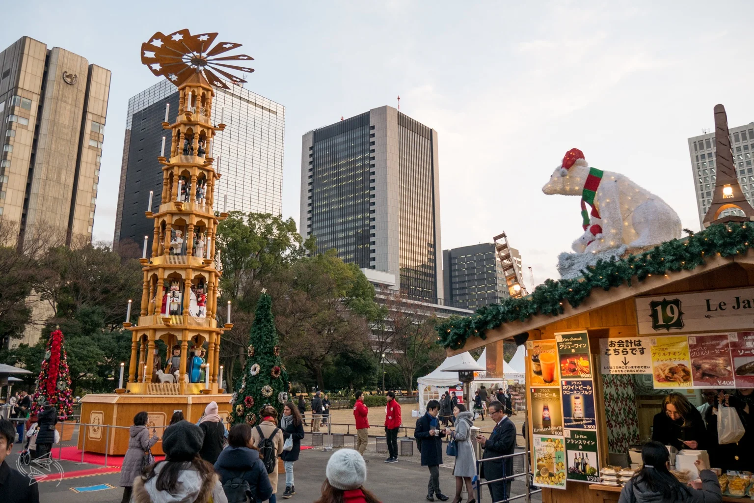 christmas pyramid tokyo christmas market