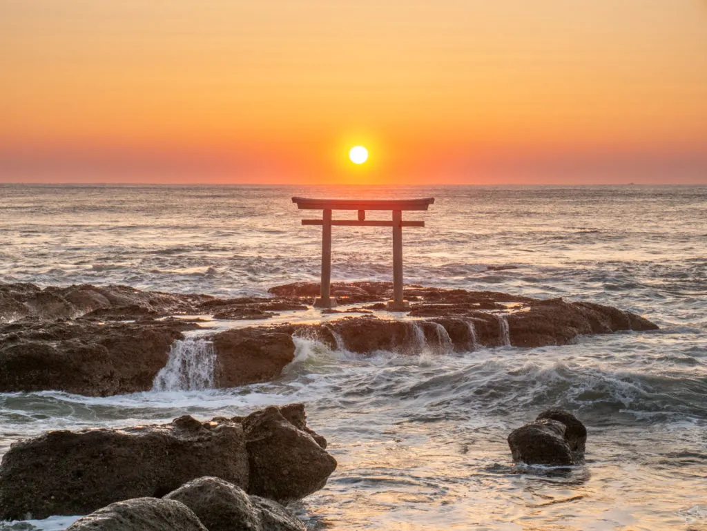 Kamiiso no Torii gate Oarai