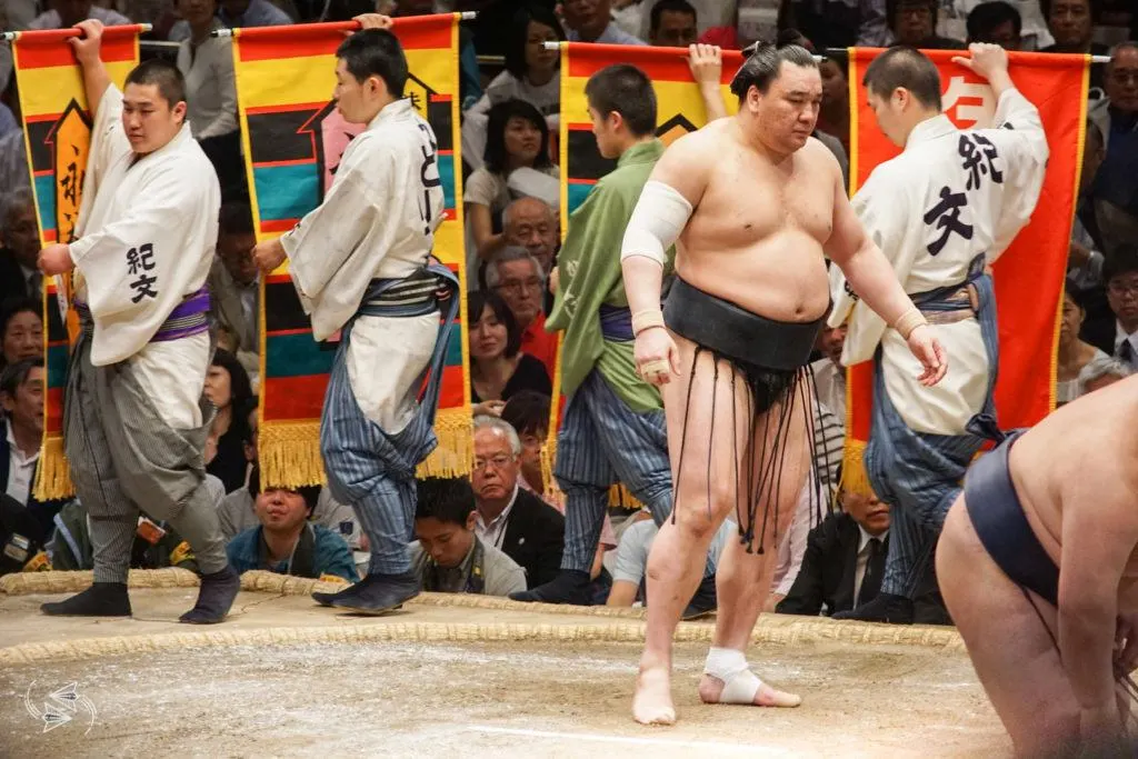 sumo tournament japan sponsored bouts