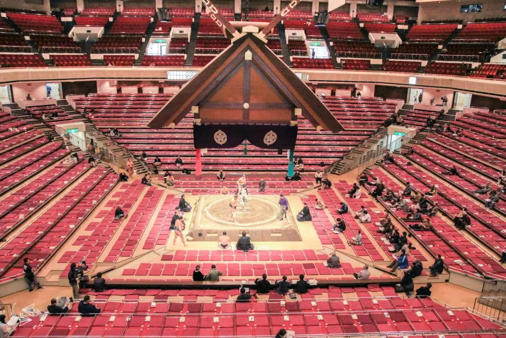 sumo tournament japan sumo stadium seating