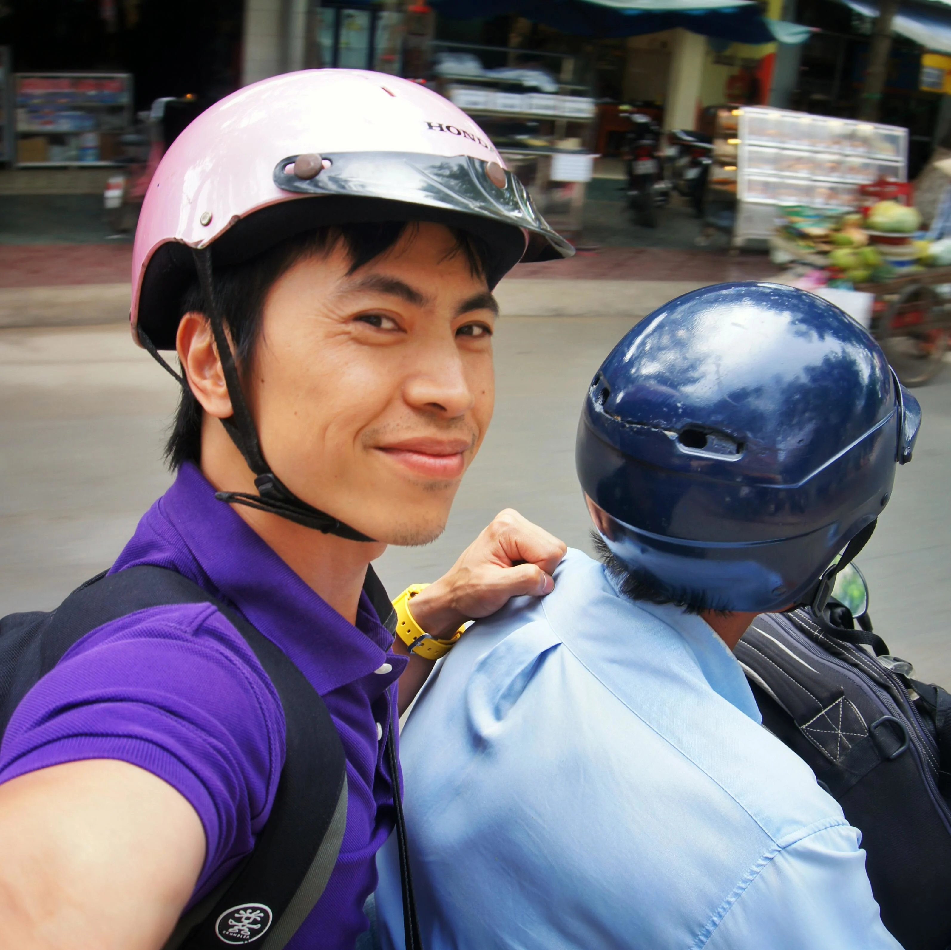 Motorbike ride, Tra Vinh, Vietnam